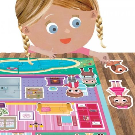 Headu Puzzle Casă Păpuși - Joc Educativ Copii - imagine 3
