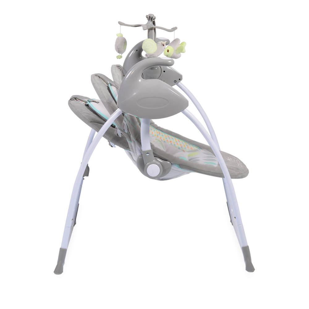 Leagan Electric Cangaroo Sweet Star+ Grey, cu Conectare Priză - imagine 2