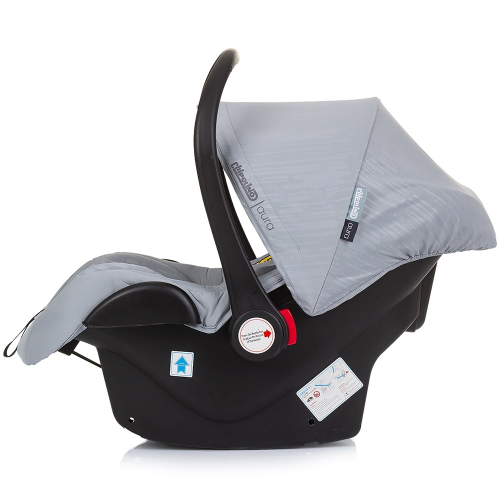 Carucior Chipolino Aura 3 in 1 Ash Grey, 0-22kg - imagine 5
