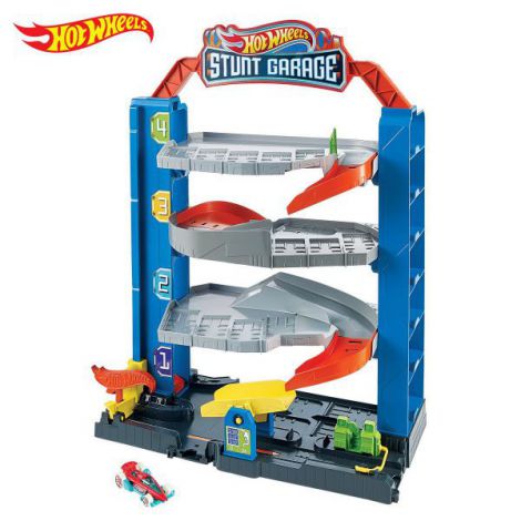 Hot Wheels Garaj Cu Cascadorii Mattel | Peste 20 Masinute - imagine 2
