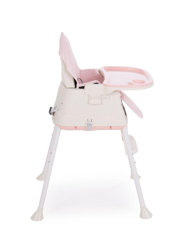 Scaun de masa KikkaBoo 3in1 Creamy Pink, Reglabil - imagine 4