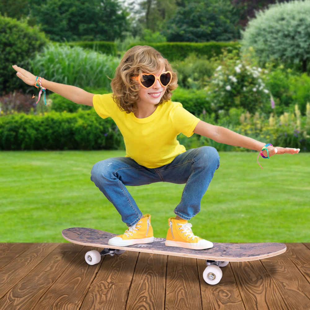 Skateboard Malplay 77cm Camo Antiderapant - imagine 8