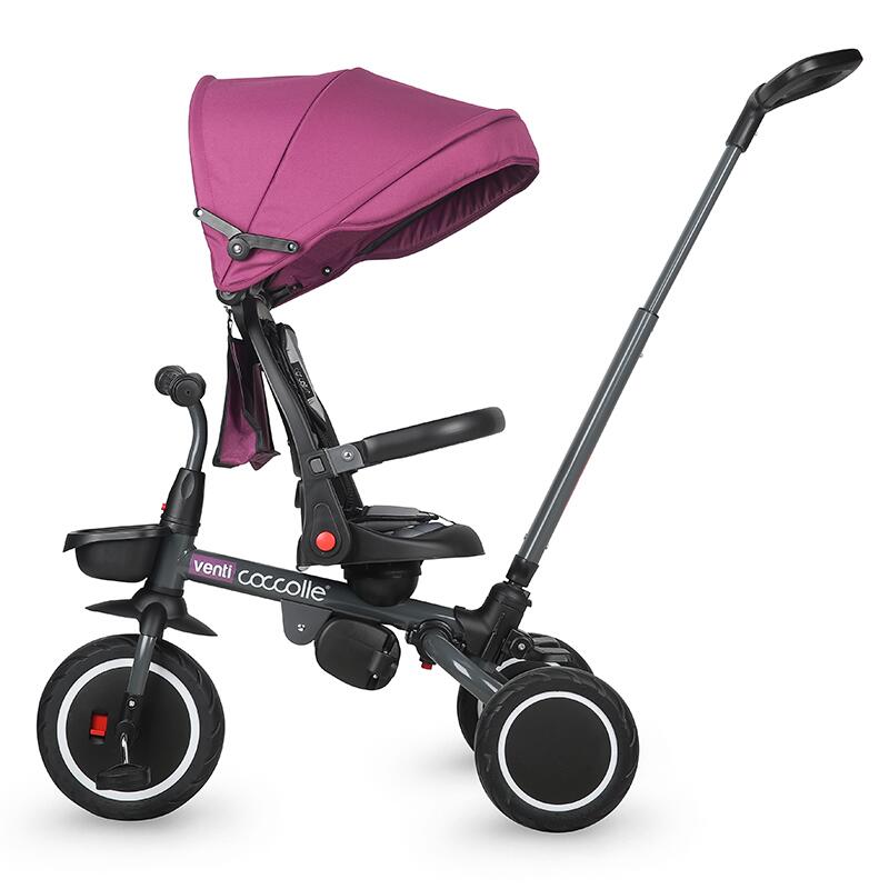 Tricicleta Coccolle Venti Magenta, 360°, 10 luni+ - imagine 4
