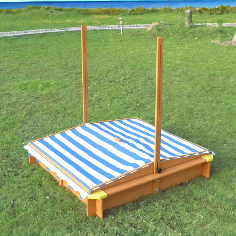 Cutie Nisip Ginger Home cu Copertină UV, 118x118 cm - imagine 5