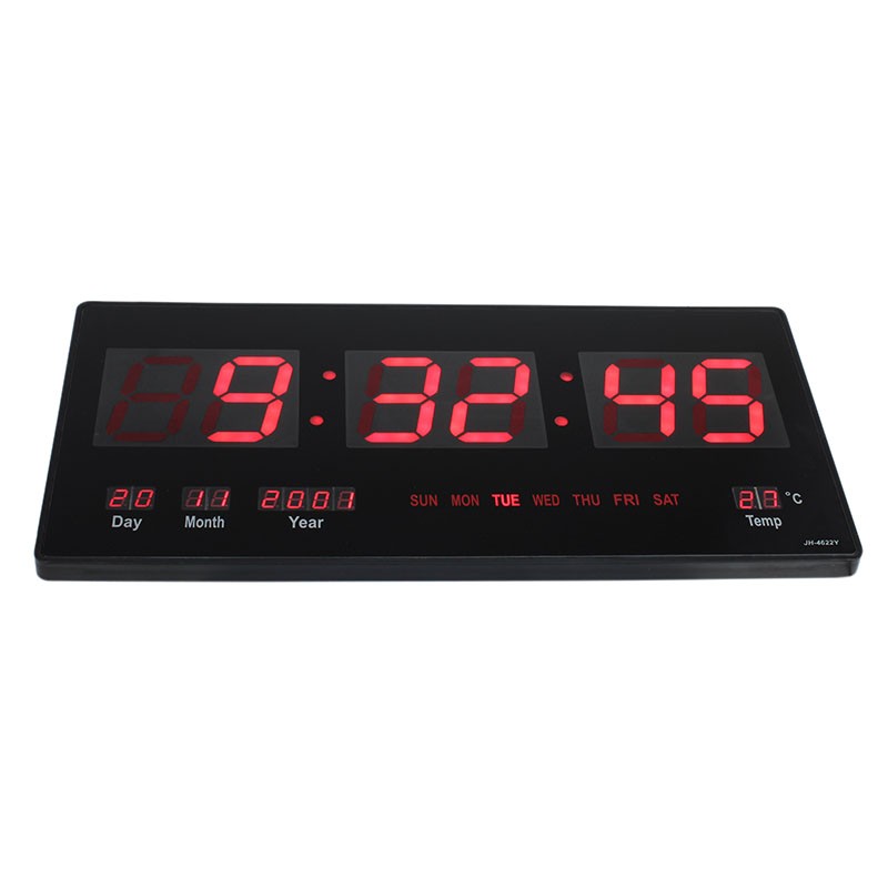 Ceas Digital Perete Caixing - Afisaj LED Multiplu - imagine 6