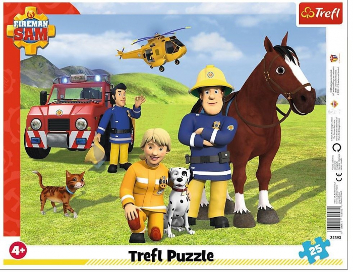 Puzzle Fireman Sam Trefl, 25 piese, +4 ani