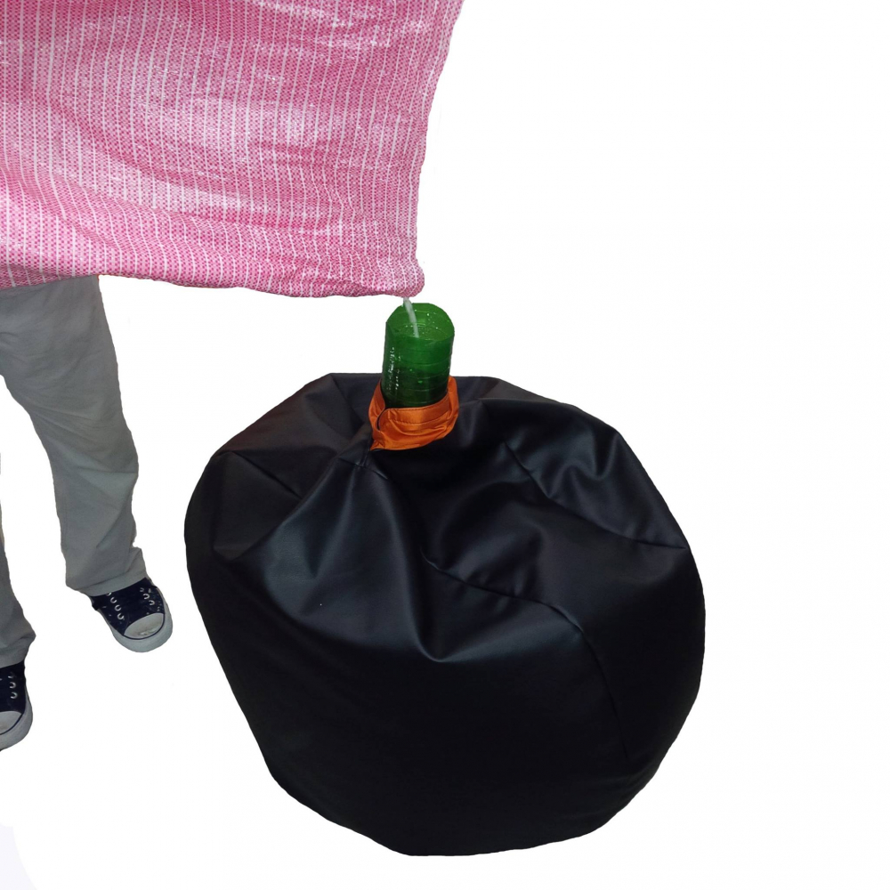 Fotoliu Pufrelax Relaxo Negru pentru Copii - imagine 3