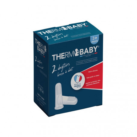 Thermobaby Set 2 periute dinti tip degetar silicon - imagine 2