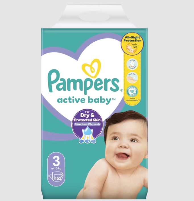 Scutece Pampers Active Baby 3, 6-10kg, Mega Box - imagine 8