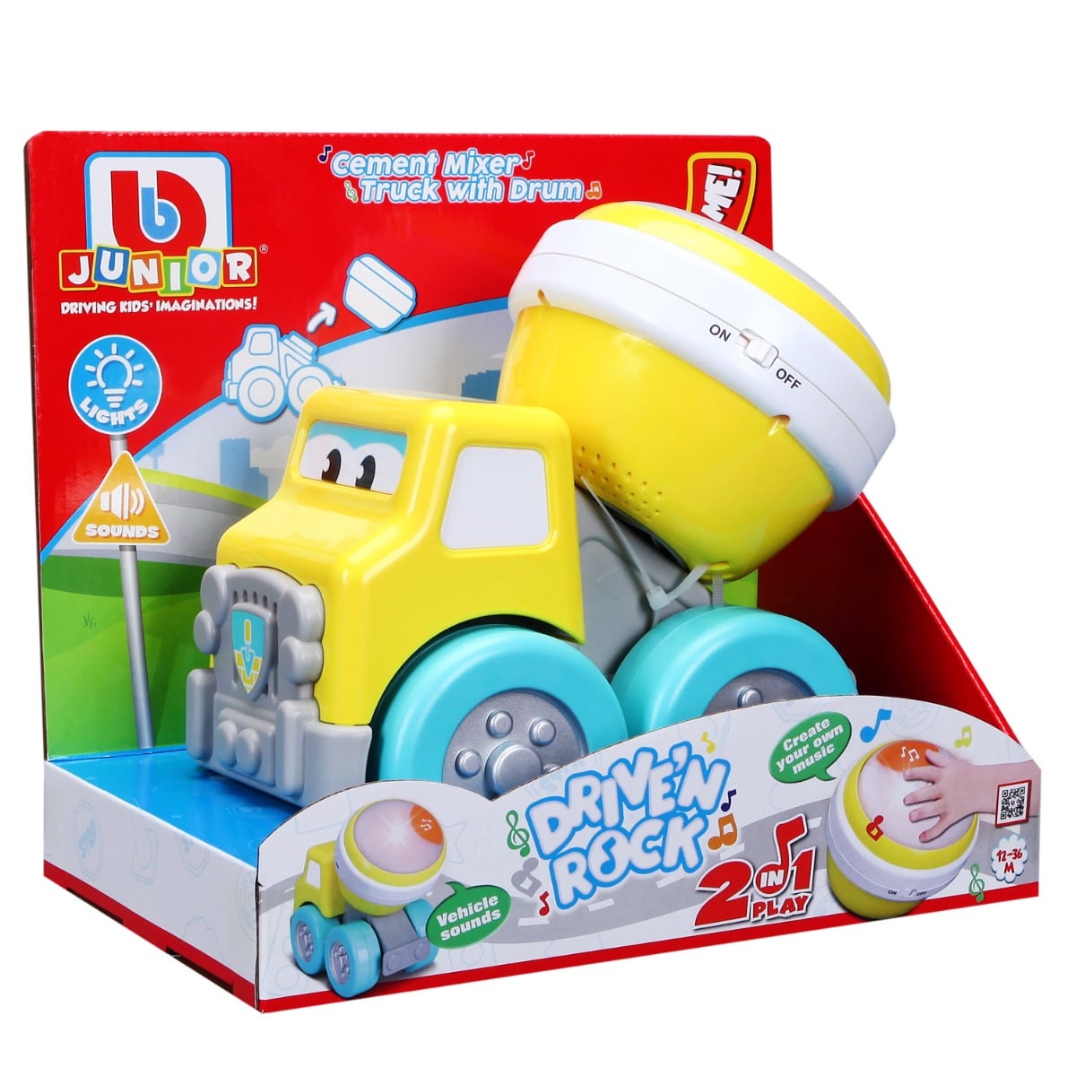 Camion Muzical Bburago Junior Galben