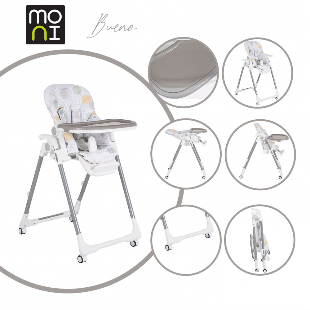 Scaun de masa Moni Bueno Grey, reglabil