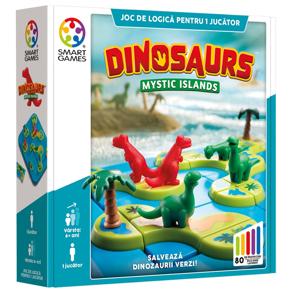 Joc Logică Dinozauri Smart Games - 80 Provocări