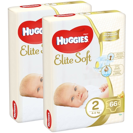 Scutece Huggies Elite Soft 2, 4-6 kg, 132 buc - imagine 6