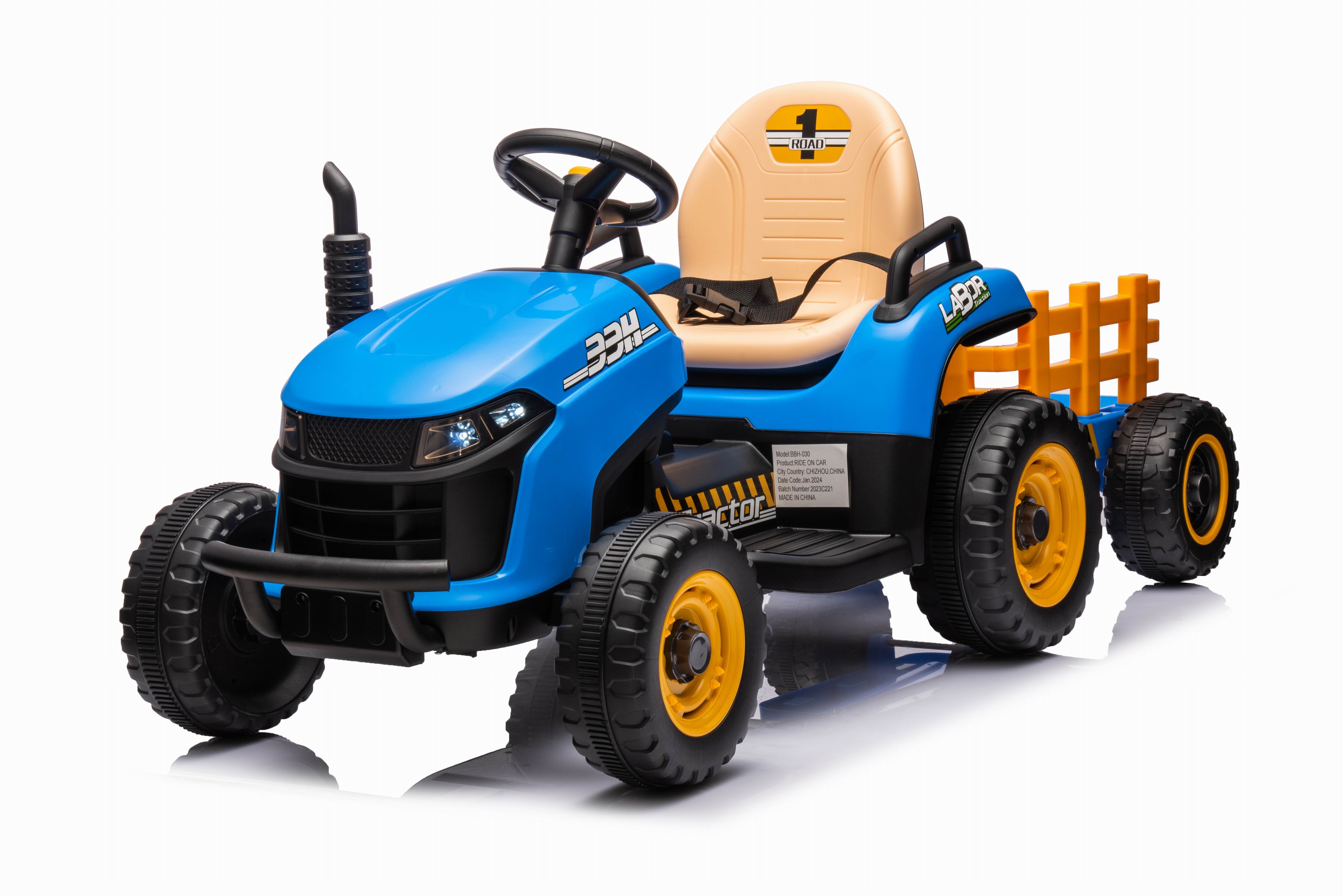 Tractor Electric Labor Lux 12V cu Remorca | Autokids