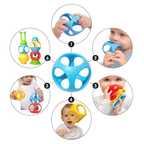 Moluk Oibo Set 3 Jucarii Senzoriale Flexibile - imagine 5