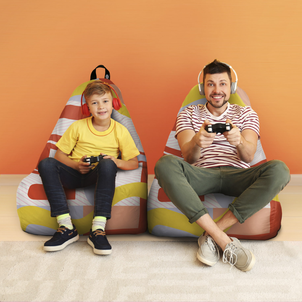 Fotoliu Puf Updeco Chill XL Roșu Arcade - imagine 5