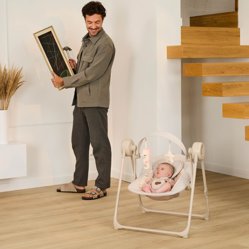 Balansoar Kinderkraft Swingee Gri Electric - imagine 6