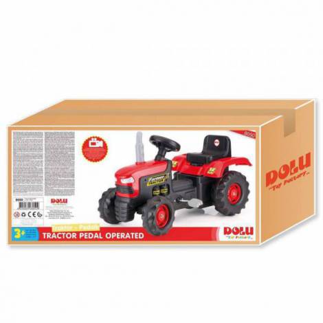 Tractor cu pedale Dolu, rezistent, claxon - imagine 2