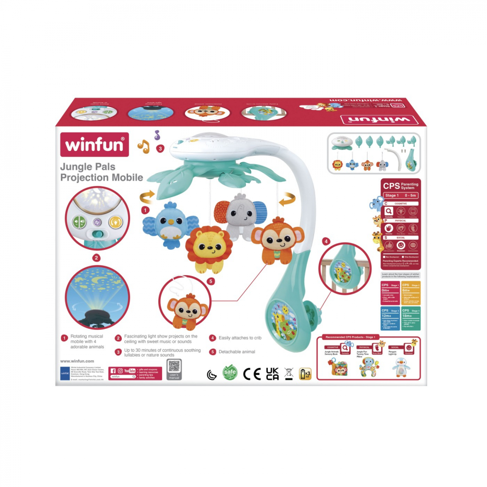 Carusel Muzical Winfun Jungle Animalute - imagine 4