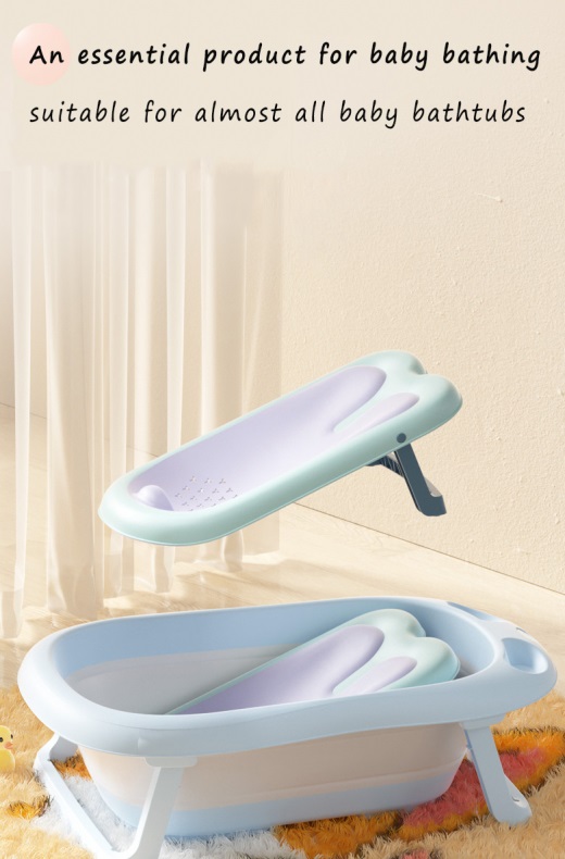 Suport Baie Little Mom Bunny Blue Pliabil, Uscare Rapidă - imagine 7