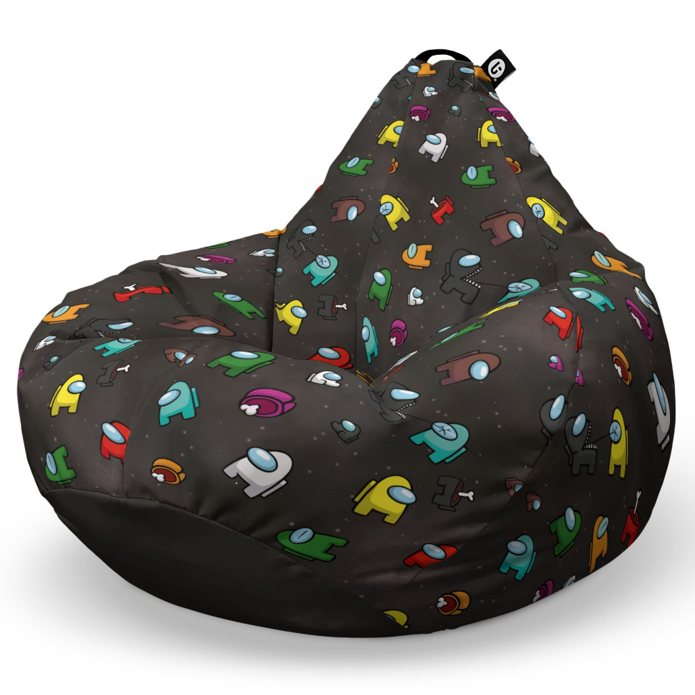 Fotoliu Puf Bean Bag Updeco AmongUs Black - imagine 6