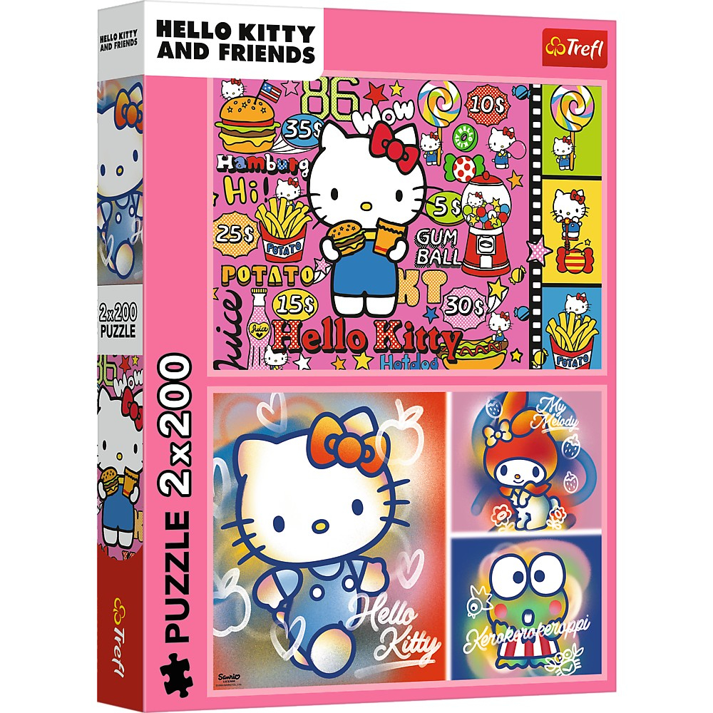 Puzzle Trefl Hello Kitty 2x200 piese, Educativ