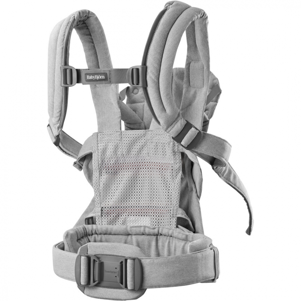 Marsupiu BabyBjorn Harmony Light Gray - Anatomic - imagine 5