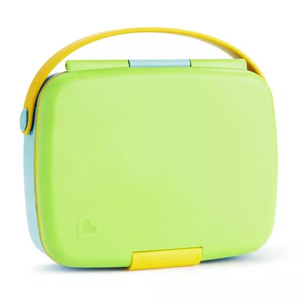Cutie Bento Munchkin Green cu Ustensile Inox - imagine 8