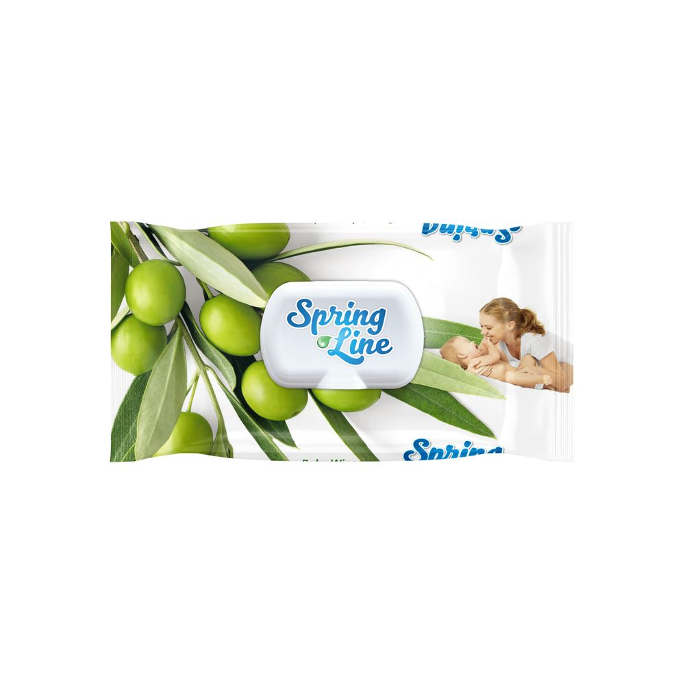 Servetele Umede Spring Line cu Ulei de Măsline 72b