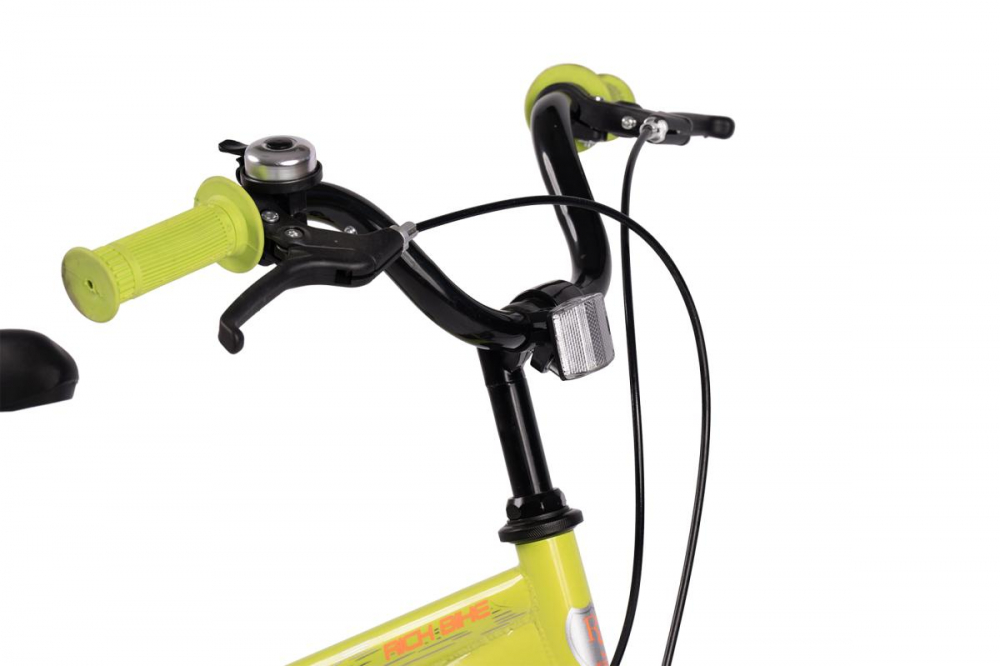Bicicleta Rich 16" Copii 4-6 Ani Verde/Portocaliu - imagine 6