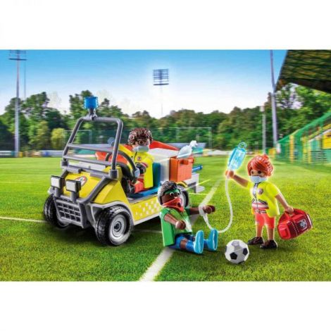 Vehicul Salvare Playmobil Galben | Aventură Heroică