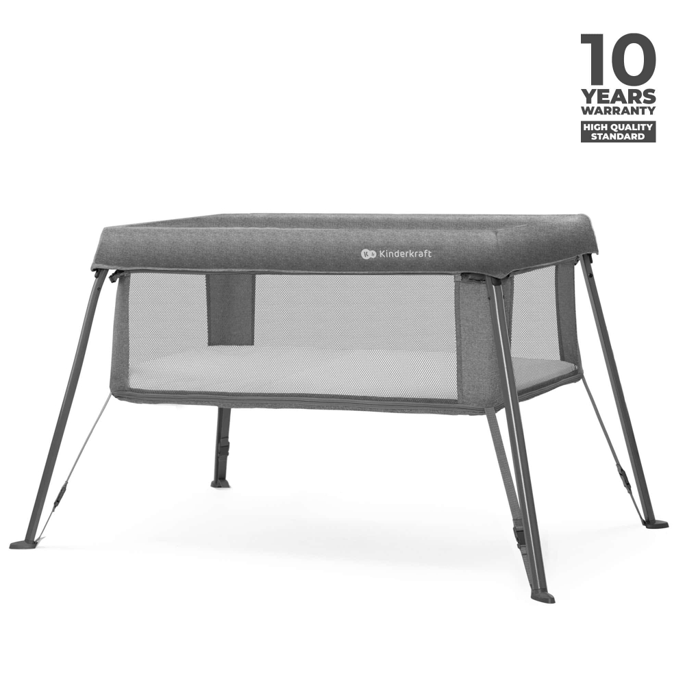 Patut Kinderkraft Cami Grey 3-în-1 Pliabil - imagine 2
