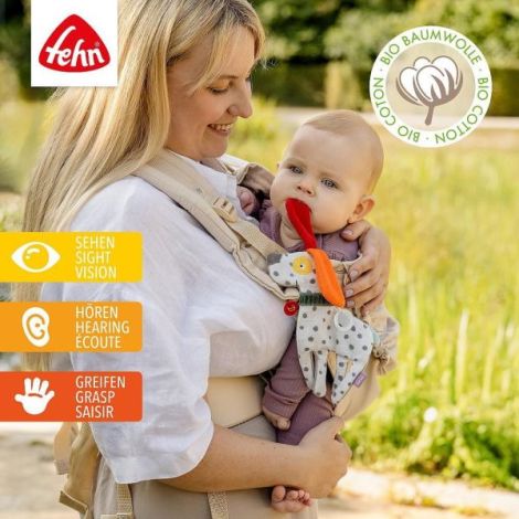 Jucărie fosnitoare cățel natur | Dezvoltare senzorială - imagine 5
