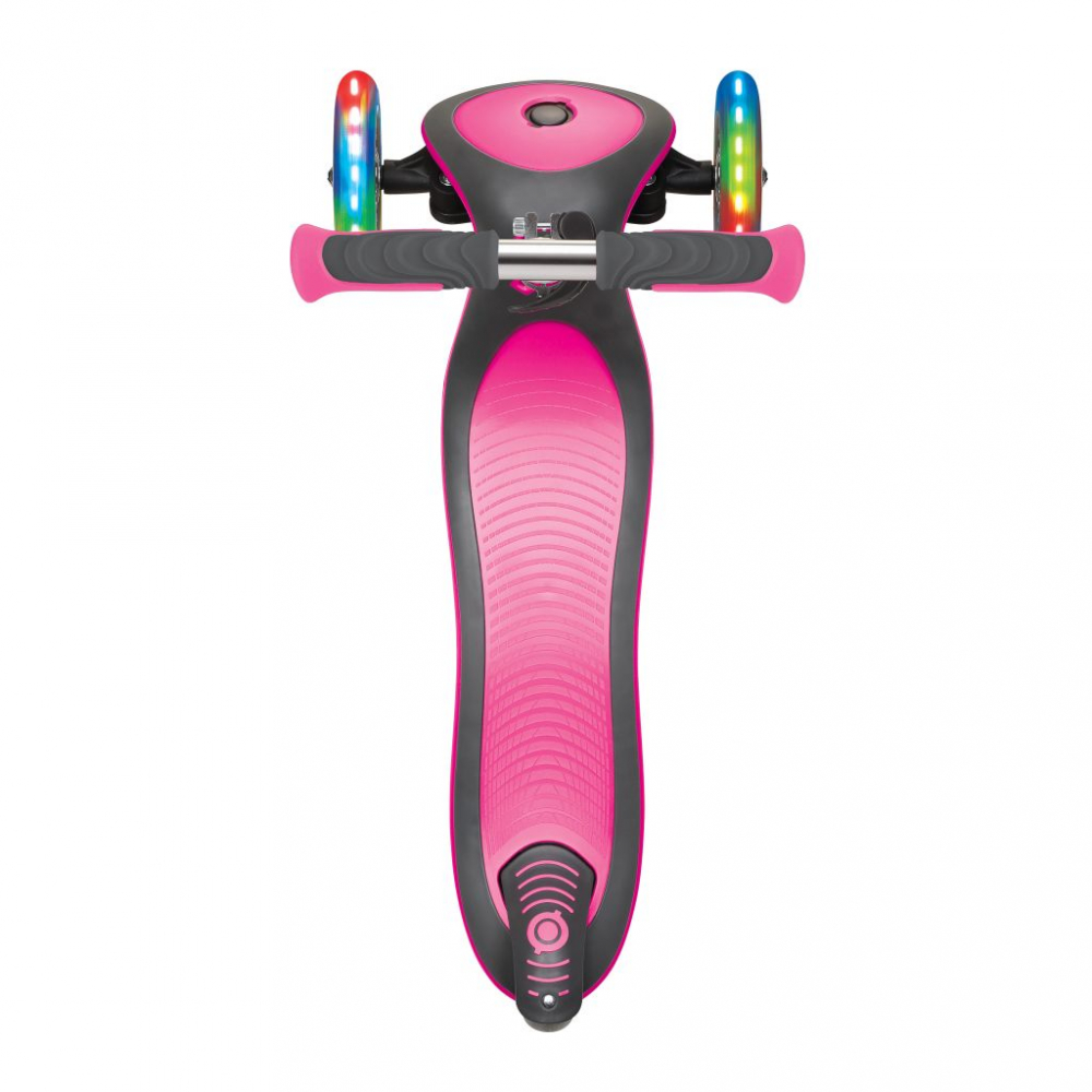 Trotineta Globber Elite Deluxe Roz, cu roti LED si ghidon reglabil - imagine 8