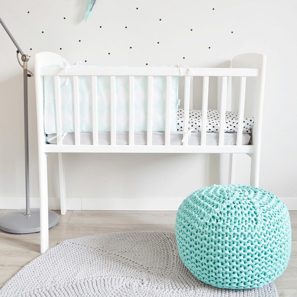 Patut Co-Sleeping Woodies Alb 90x40 cm