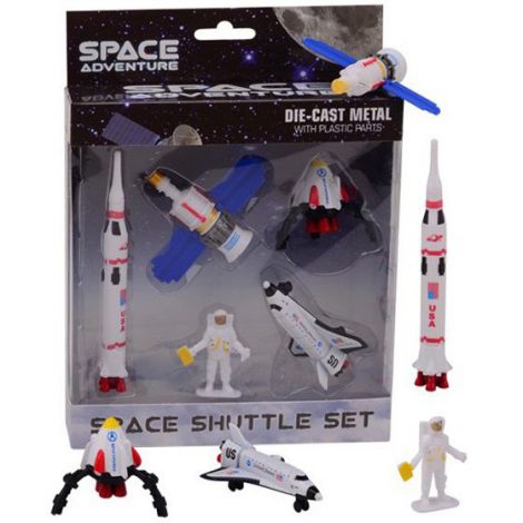 Set 5 Figurine Spatiale Metal/Plastic | Up Intl