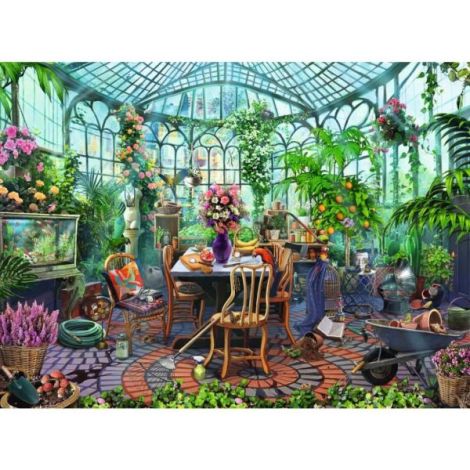 Puzzle Ravensburger 500 piese Dimineața în grădină - imagine 2