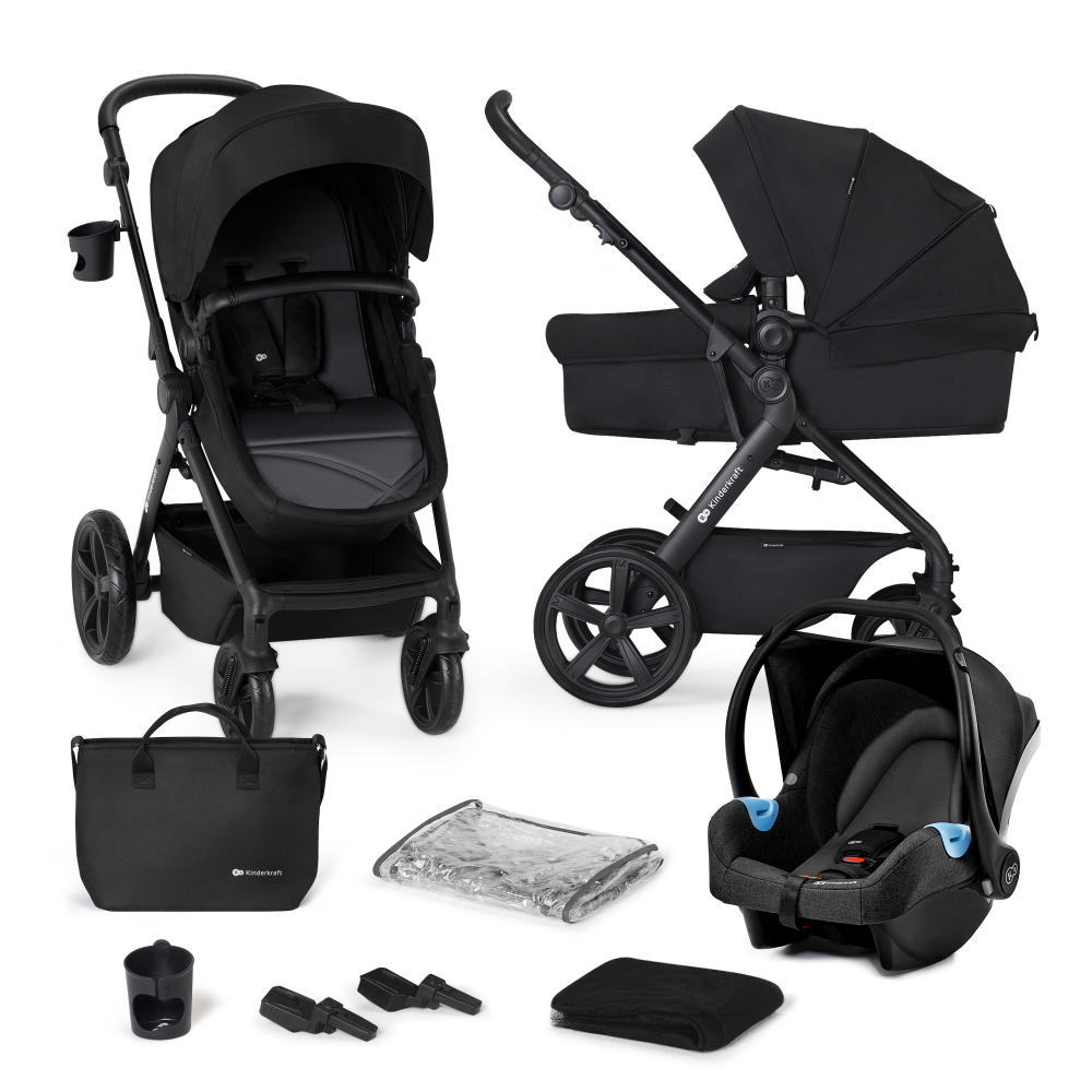 Carucior 3 in 1 Kinderkraft A-Tour Black - imagine 10