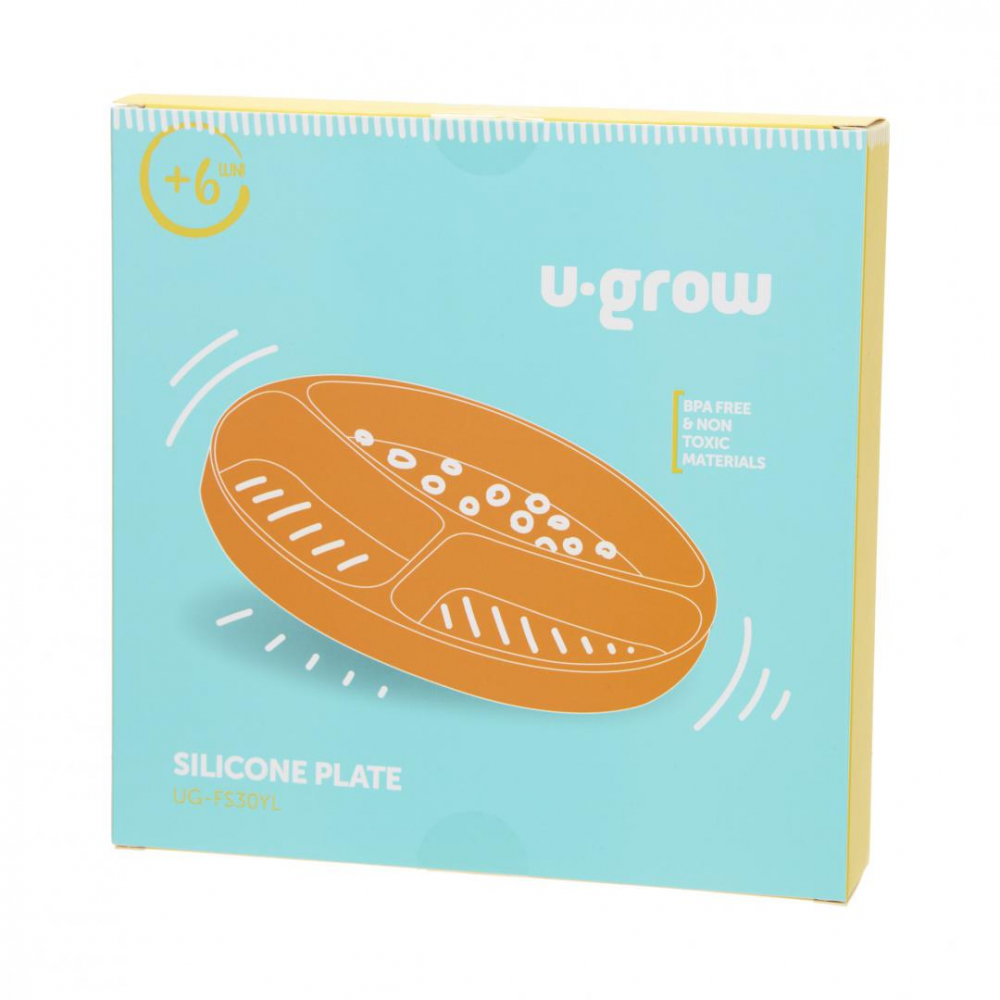 Farfurie compartimentată U-Grow cu ventuză - imagine 4