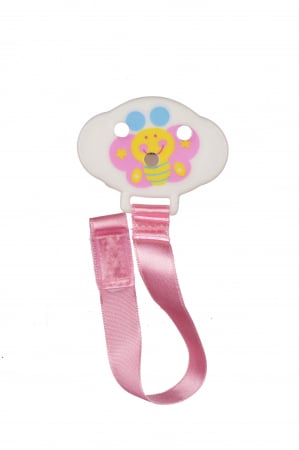 Lanțisor Suzeță Minut Baby 0+ Roz, Sigur