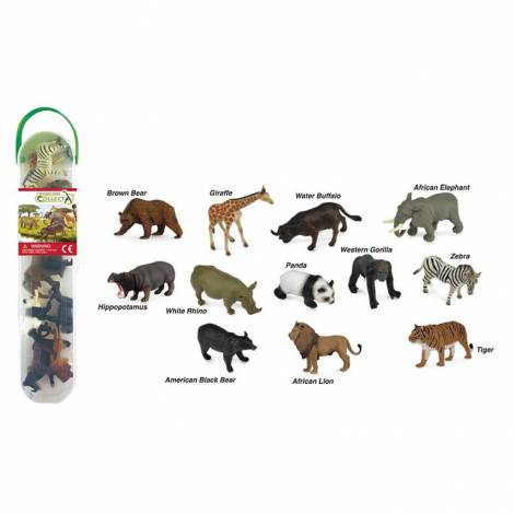 Tub 12 Figurine Animale Salbatice Collecta - imagine 2