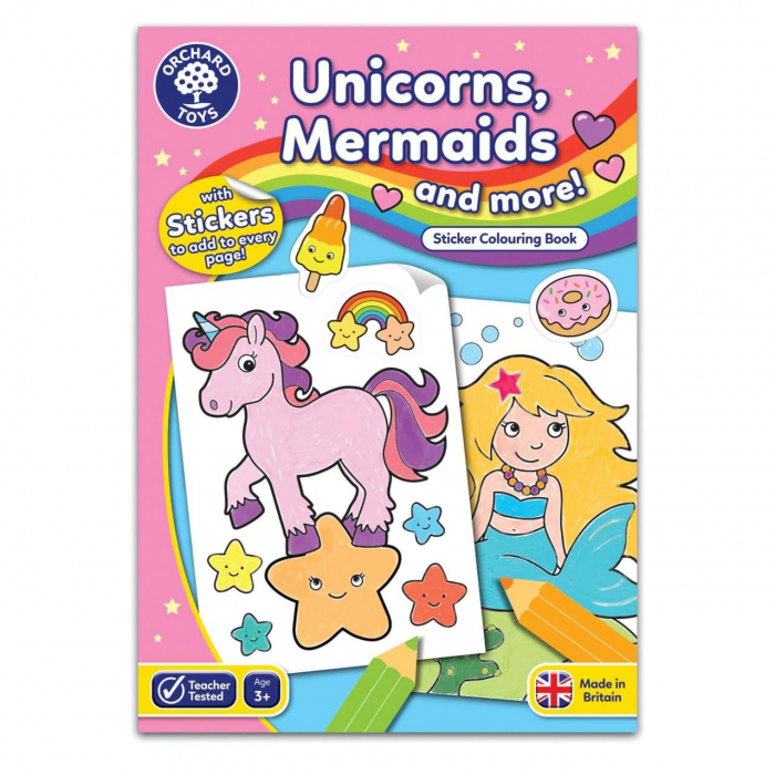 Carte colorat Engleza Unicorni Orchard Toys