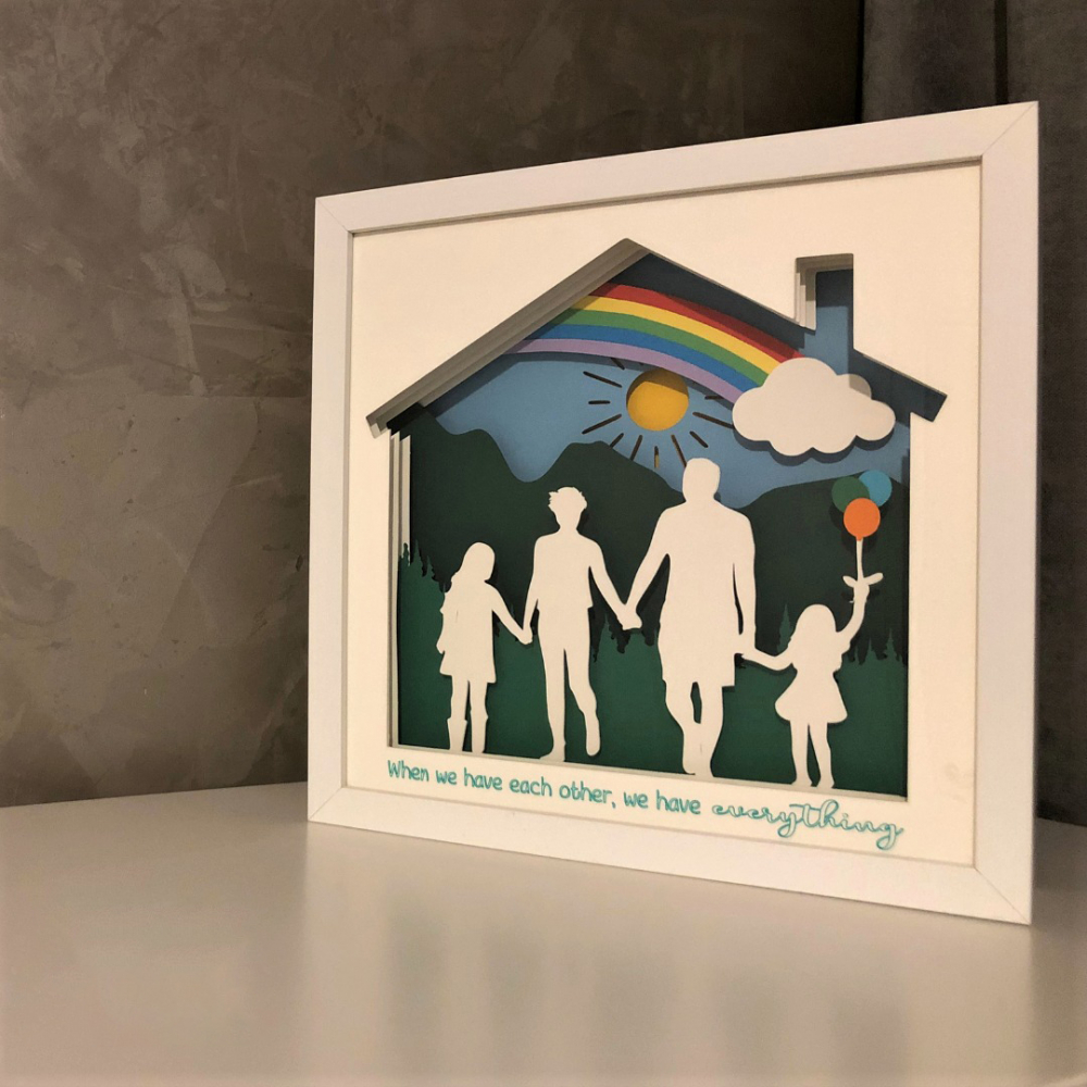 Tablou Luminos Părinți și Copii | Noorhandmadeatelier - imagine 5