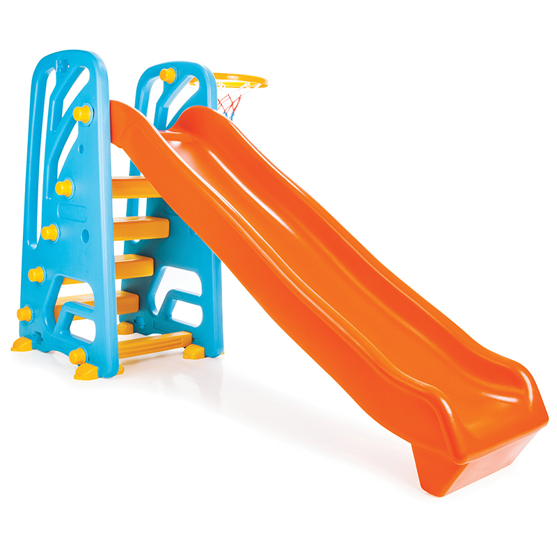 Tobogan Pilsan Wavy Slide cu Cos de Baschet - imagine 2