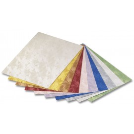 Carton Damask Metalizat Folia - Set 10 Coli - imagine 4