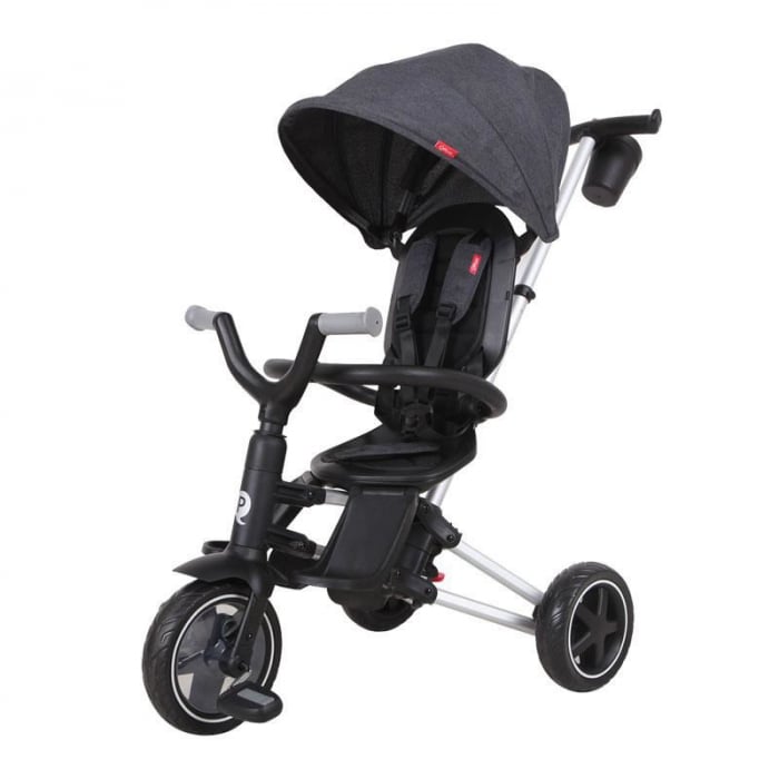 Tricicleta Ultrapliabilă Qplay Nova Gri, Confort Maxim
