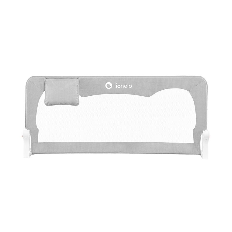 Bariera Protectie Pat Lionelo Hanna, 150x66 cm, Gri - imagine 11