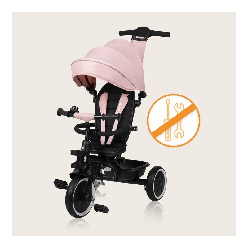 Tricicleta Lionelo Berry Roz 2 în 1, Până la 5 Ani - imagine 8