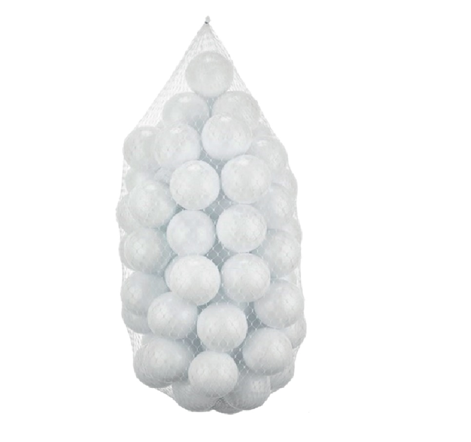Set 500 Bile Plastic 7cm PlayCity White - imagine 4