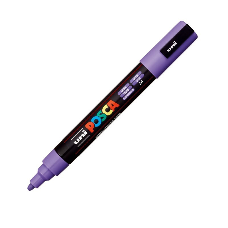 Marker Posca PC-5M Mov | Vârf Mediu Versatil
